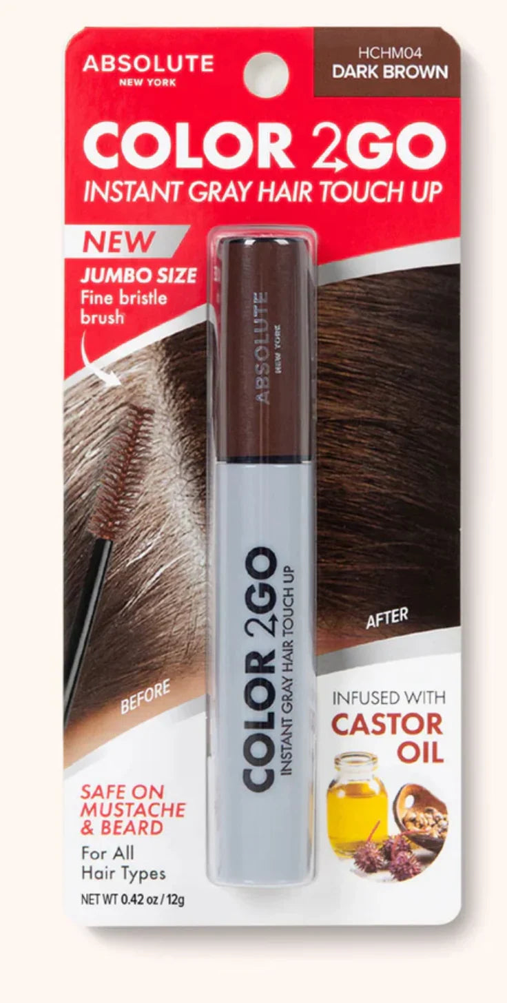 Absolute New York Color 2 Go Hair Mascara 0.42OZ - available online | CC Hair & Beauty UK