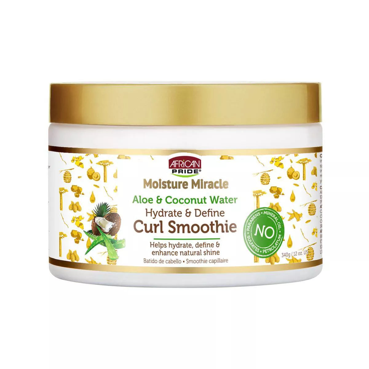 African Pride Moisture  Aloe & Coconut Water Hydrate & Define Smoothie Curl Enhancer - 12oz | Shop at CC Hair & Beauty UK
