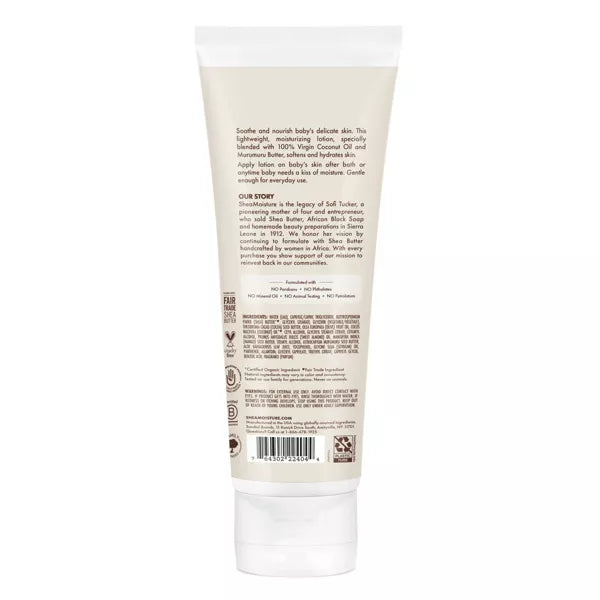 Shea Moisture Baby Lotion 100% Virgin Coconut Oil Hydrate & Nourish for Delicate Skin 8OZ | CC Hair & Beauty UK