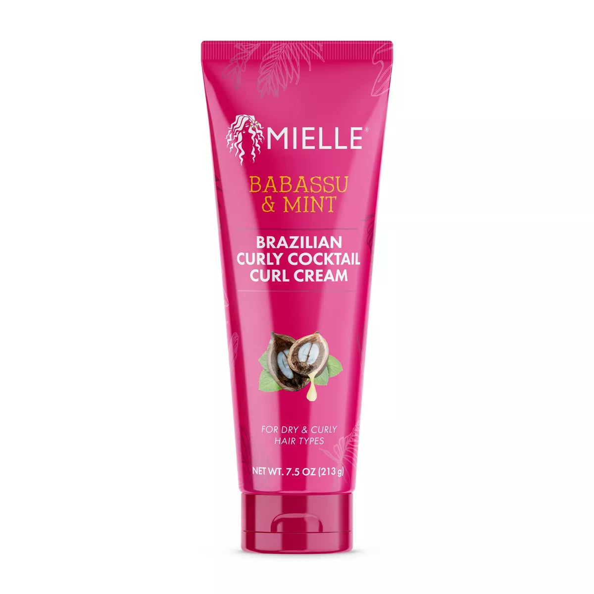 Mielle Organics Babassu Brazilian Curly Cocktail Curl Cream - 7.5oz - product detail | CC Hair & Beauty