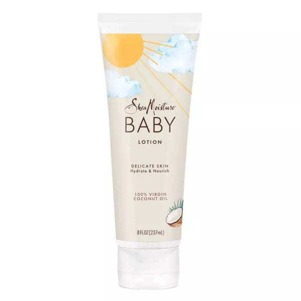 Shea Moisture Baby Lotion 100% Virgin Coconut Oil Hydrate & Nourish for Delicate Skin 8OZ | CC Hair & Beauty UK