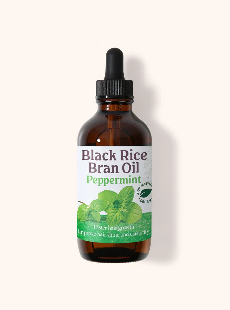 Tyche Black Rice Bran Oil Peppermint Hair Moisturizing Oil 4 Oz | Shop at CC Hair & Beauty UK