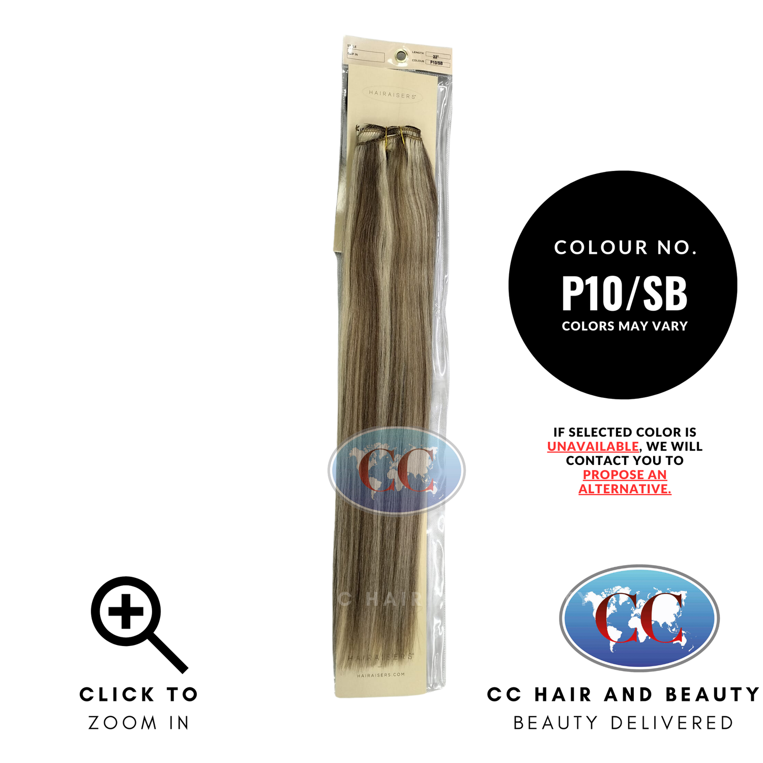 Hairaiser Luxurious Double Weft With Lace Clip - In Hair Extensions 100% Human Hair 22''-colour P10/SB