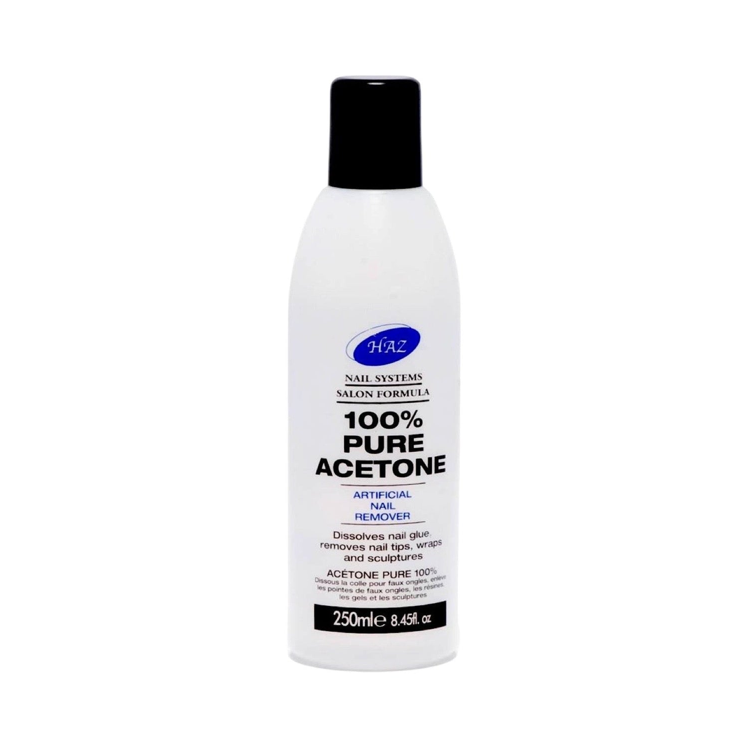 Haz 100% Pure Acetone Artificial Nail Polish Remover - 8.45Oz | Shop at CC Hair & Beauty UK