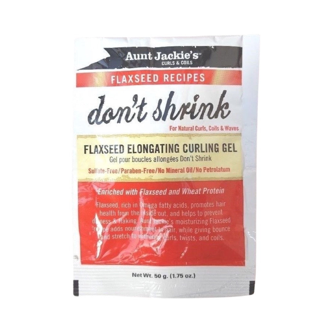 Aunt Jackies Don'T Shrink Elongating Flaxseed Curling Gel - 50G (Travel Size) - product detail | CC Hair & Beauty