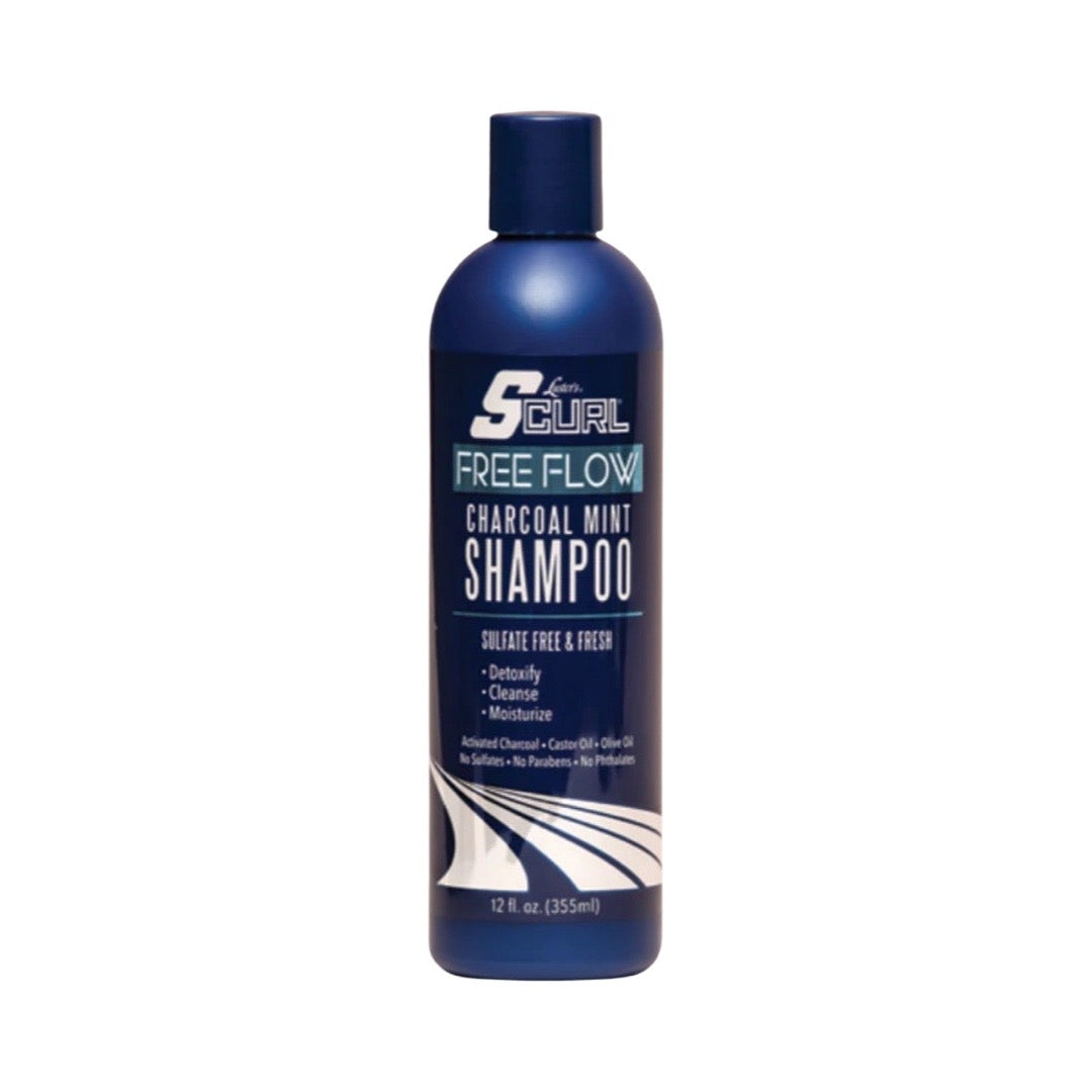 Lusters S-Curl Free Flow Charcoal Mint Shampoo - 12 Oz - product detail | CC Hair & Beauty