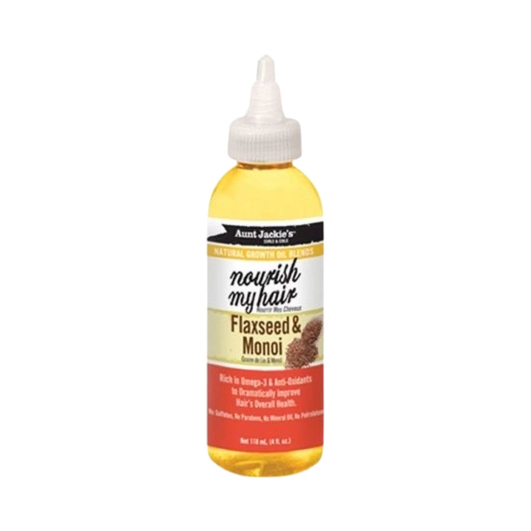Aunt Jackies Curls And Coils Nourish My Hair Flaxeed And Monoi 4 Oz | CC Hair & Beauty UK
