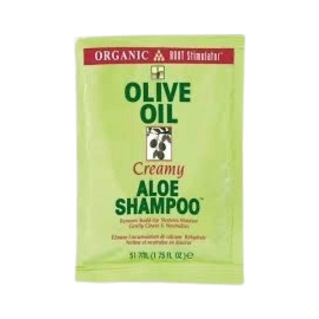 Organic  Root Stimulator Olive Oil Creamy Aloe Shampoo Sachet  1.75 Oz - product detail | CC Hair & Beauty