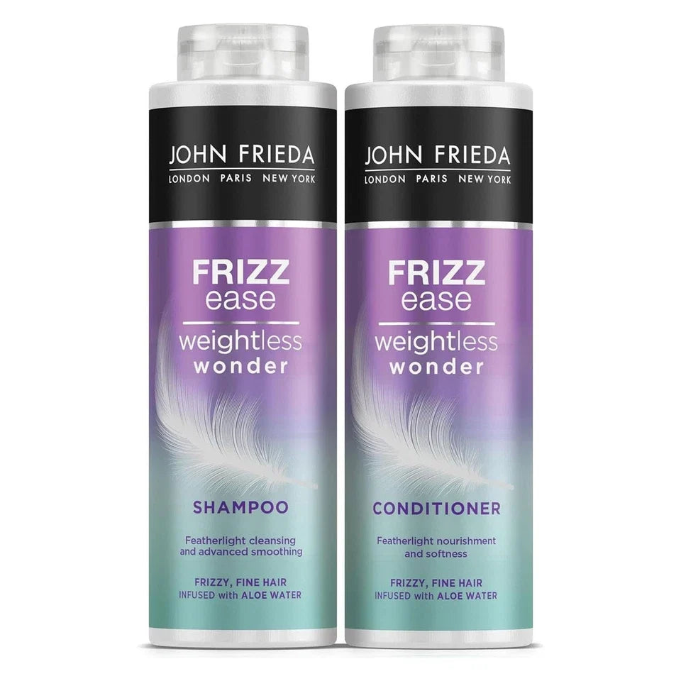John Frieda Frizz Ease Duo 2x Shampoo & 2x Conditioner, 500ml | CC Hair & Beauty UK
