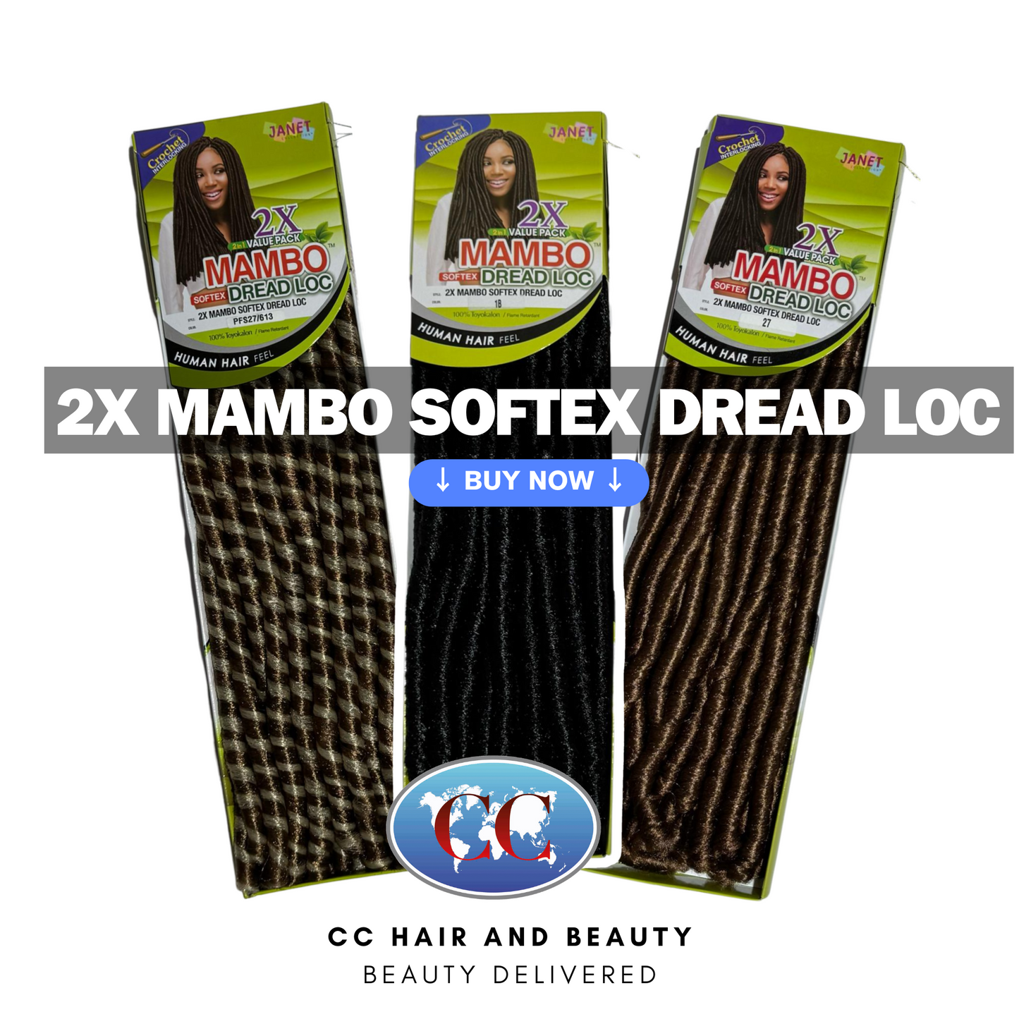 Janet Collection 2x Mambo Softex Dread Loc Braid