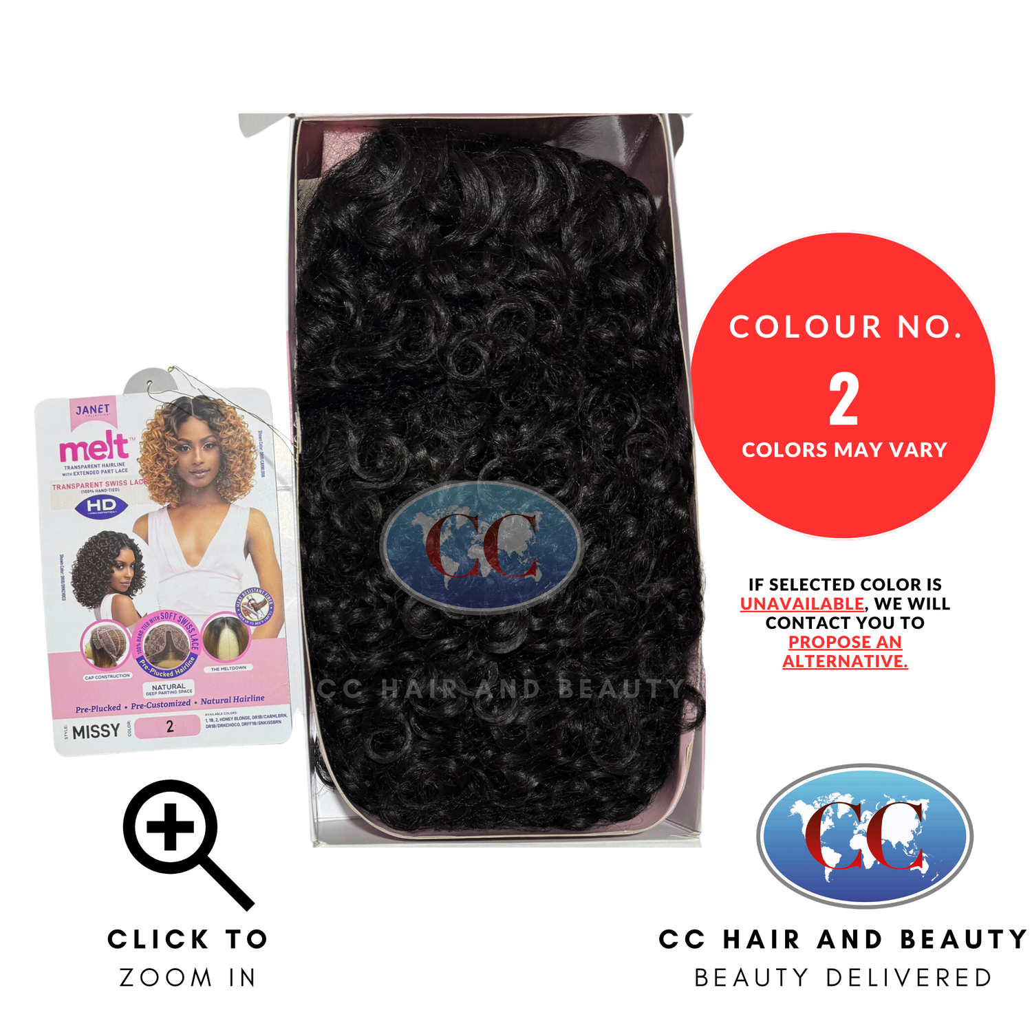 Janet Collection HD Melt Extended Part Lace Front Wig - Maxine-Colour 2