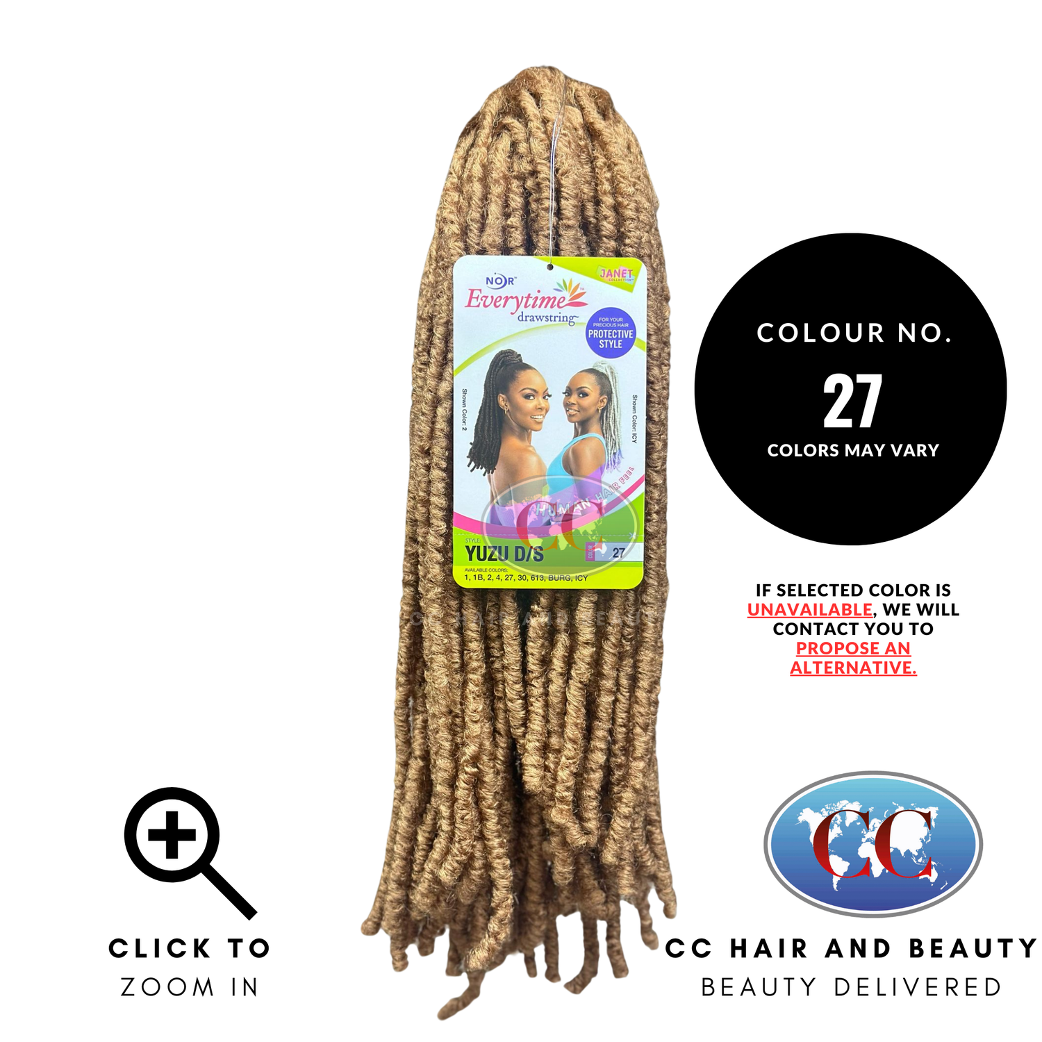 Janet Yuzu D/S Drawstring Ponytail-Colour 27