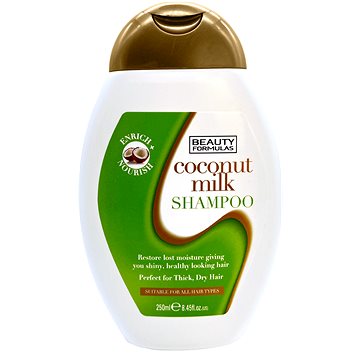 Beauty Formulas shampoo with coconut milk for thick dry hair 250ml