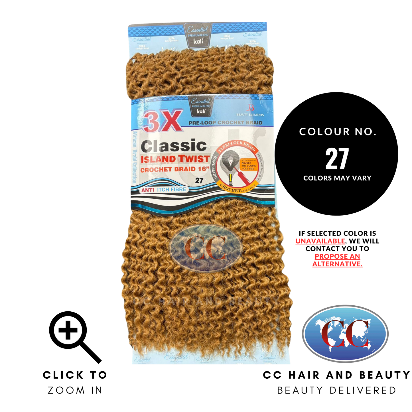Kali 3X Classic Island Twist Crochet Braid 16" | CC Hair & Beauty UK