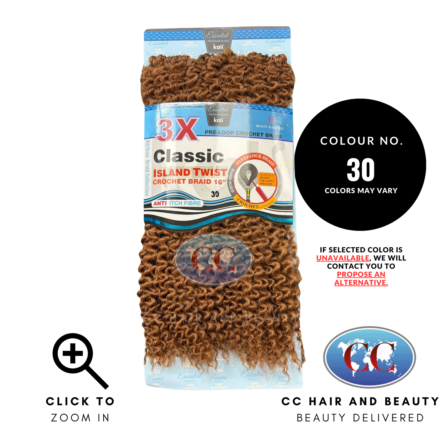 Kali 3X Classic Island Twist Crochet Braid 16" | CC Hair & Beauty UK