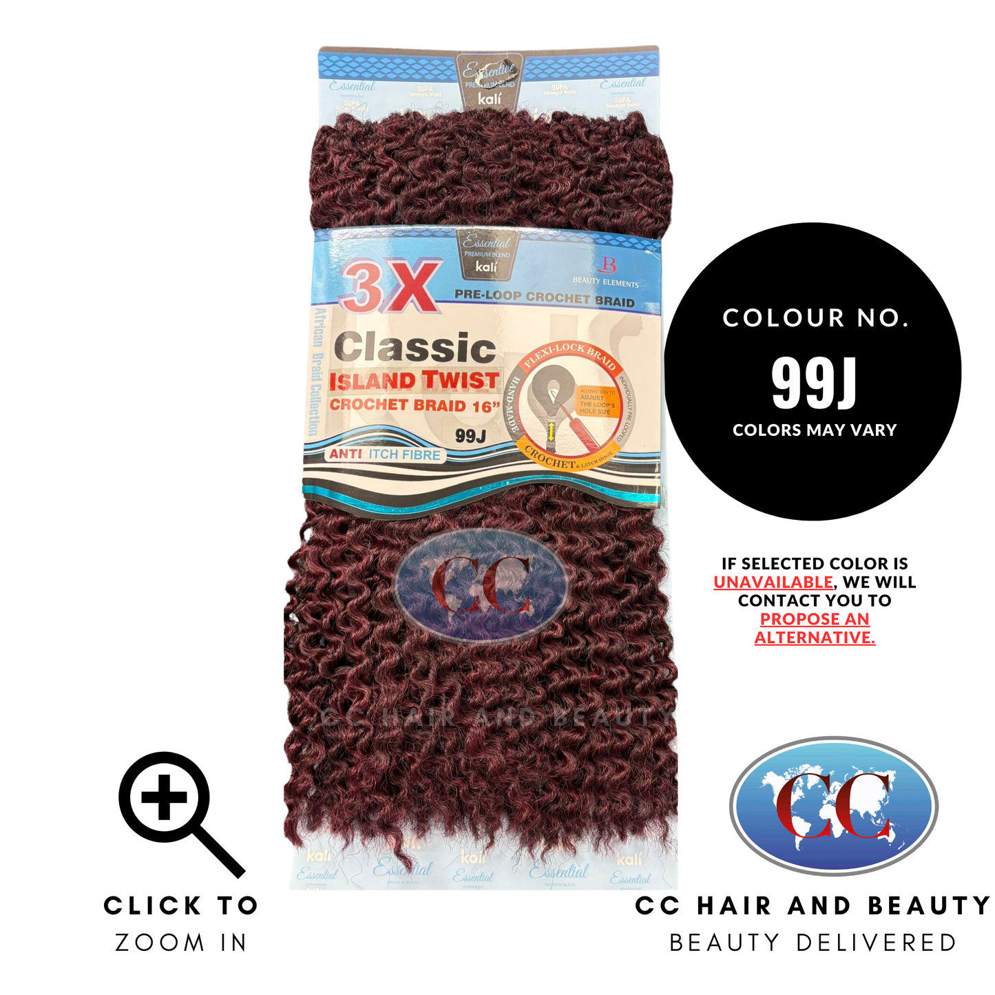 Kali 3X Classic Island Twist Crochet Braid 16" | CC Hair & Beauty UK