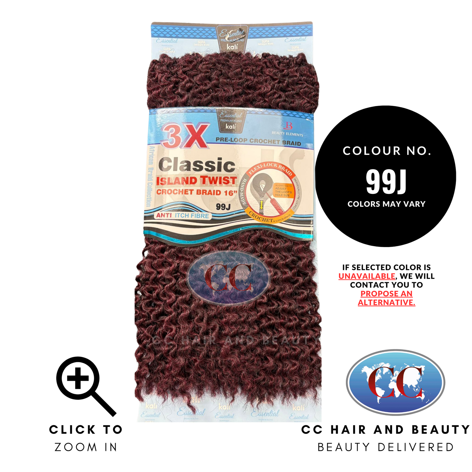Kali 3X Classic Island Twist Crochet Braid 16" | CC Hair & Beauty UK