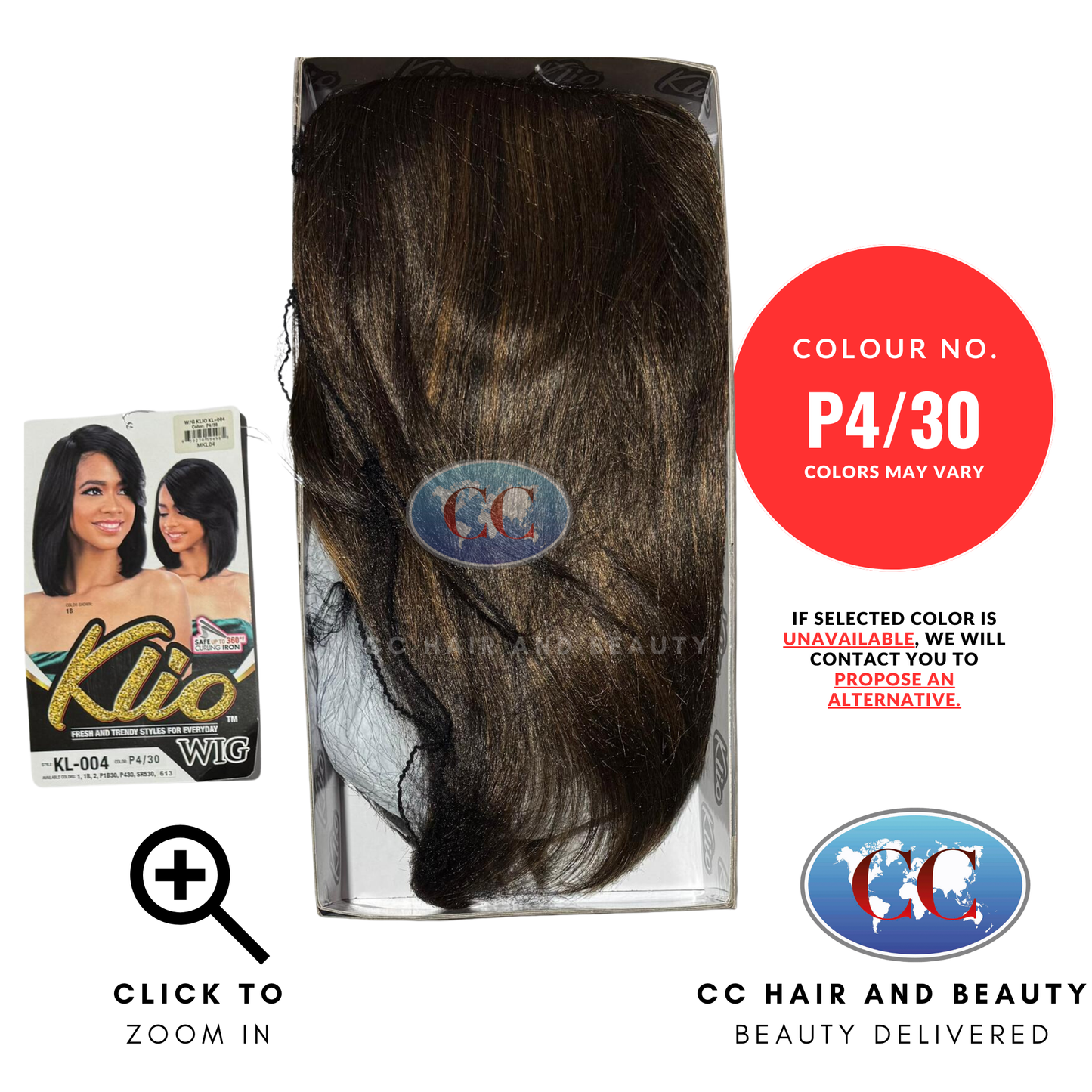 Klio Synthetic Hair Premium Wig - Kl-004-Colour P4/30