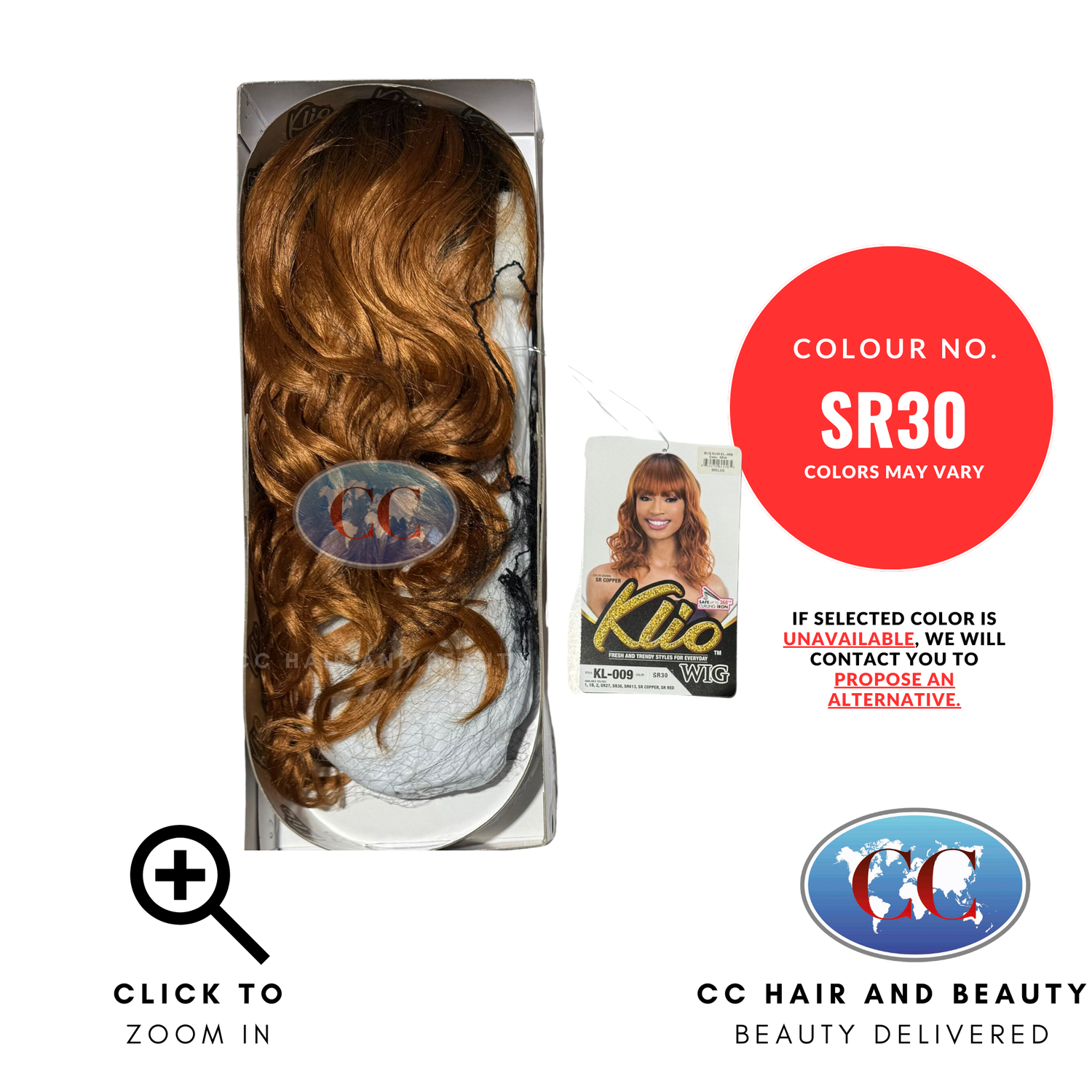 Klio Synthetic Hair Premium Wig - Kl-009-Colour SR30