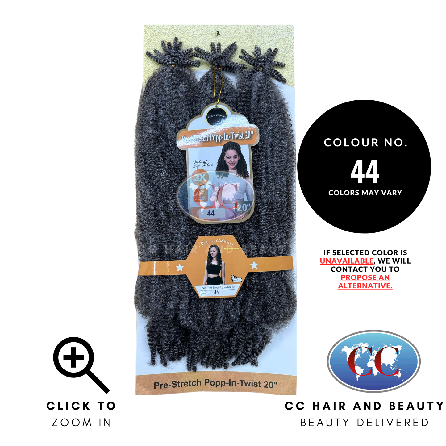 Kuknus Collection Pre - Stretch Popp-in-Twist 20" | CC Hair & Beauty UK