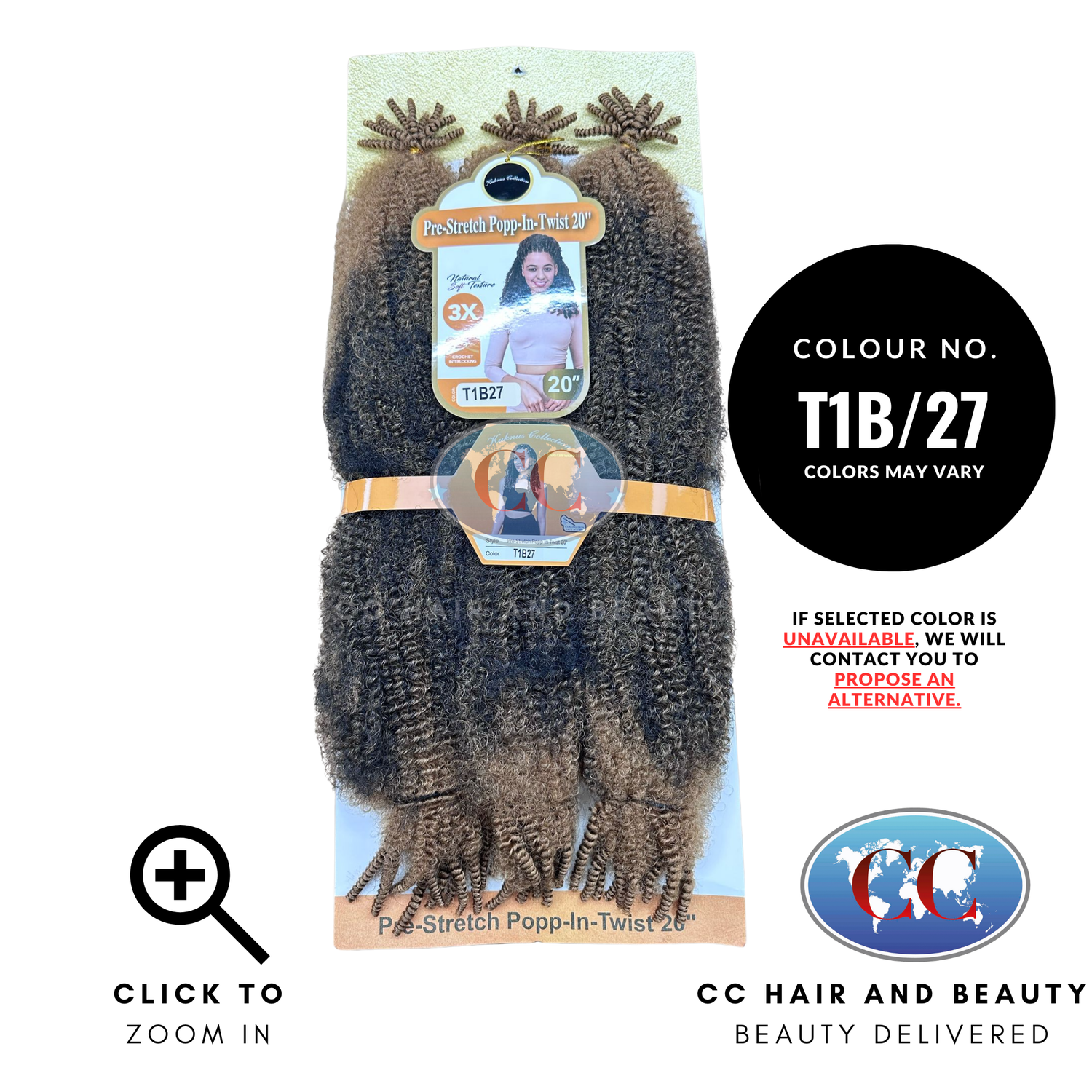 Kuknus Collection Pre - Stretch Popp-in-Twist 20" | CC Hair & Beauty UK