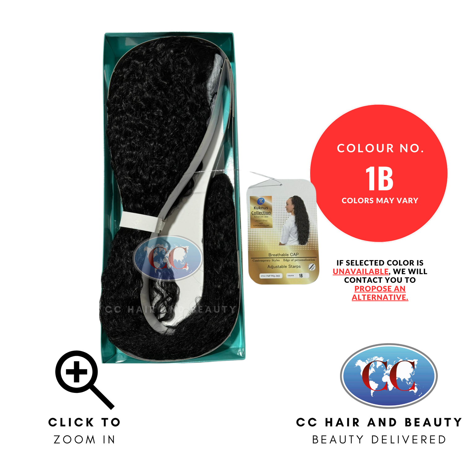 Kuknus Half Wig-JAZZ - available online | CC Hair & Beauty UK