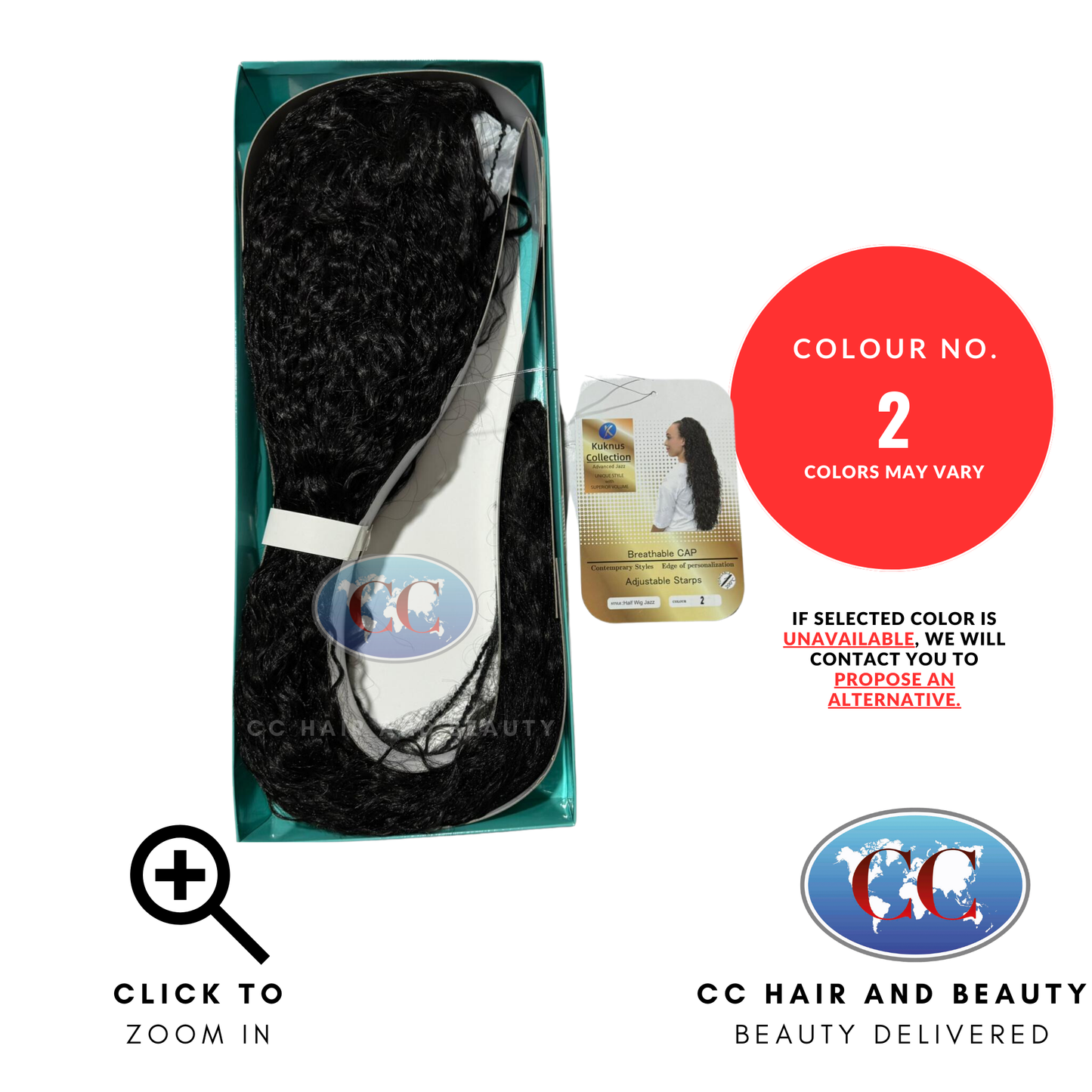 Kuknus Half Wig-JAZZ - available online | CC Hair & Beauty UK