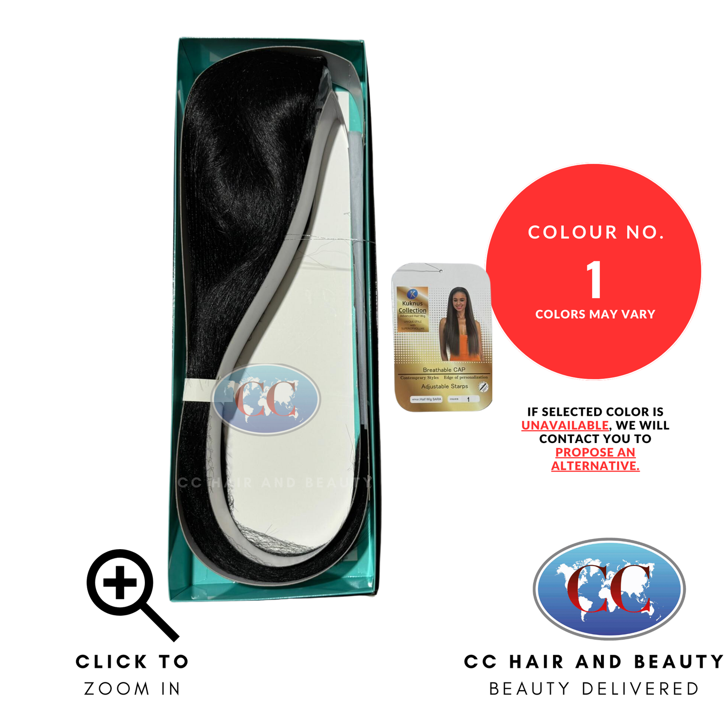 Kuknus Half Wig-SARA - available online | CC Hair & Beauty UK