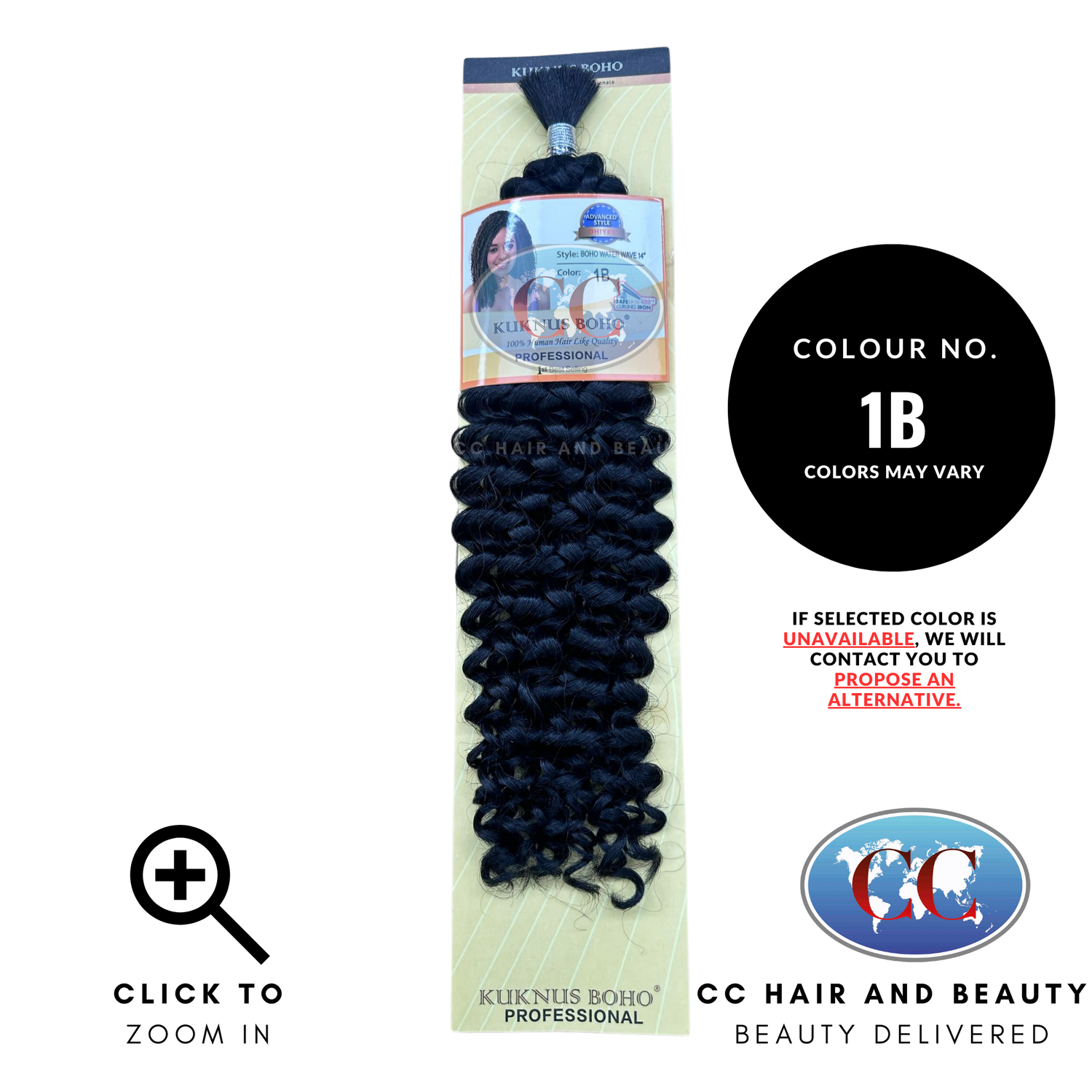 Kuknus collection Boho Water Wave 14" | CC Hair & Beauty UK