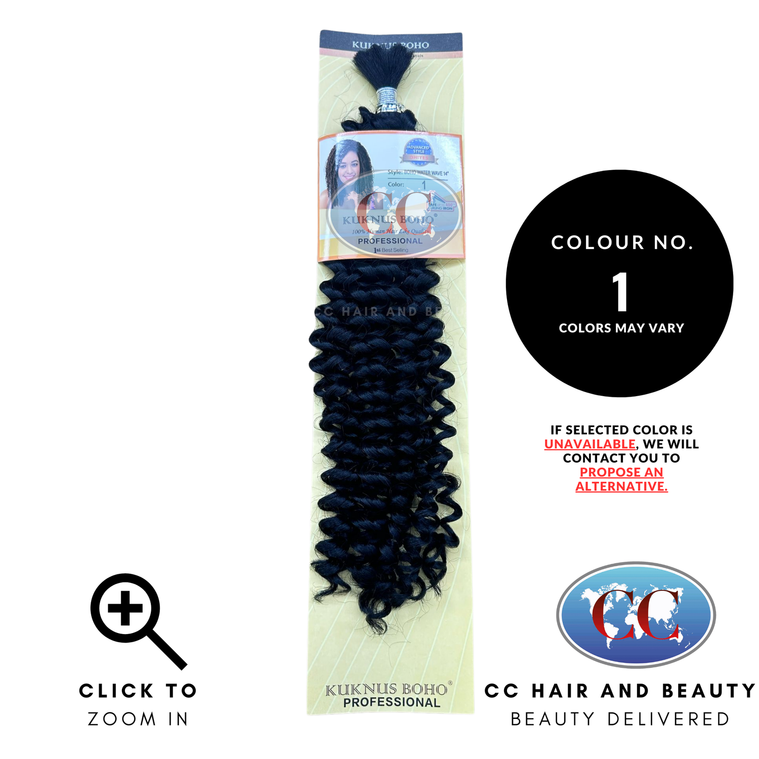 Kuknus collection Boho Water Wave 14" | CC Hair & Beauty UK