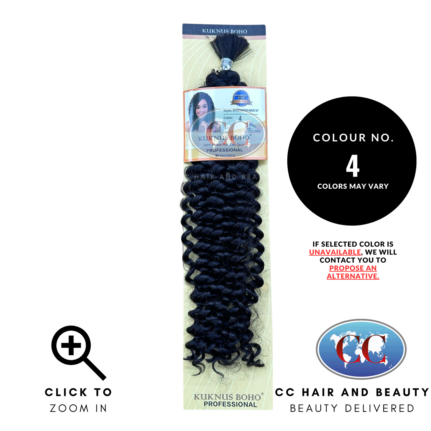 Kuknus collection Boho Water Wave 14" | CC Hair & Beauty UK