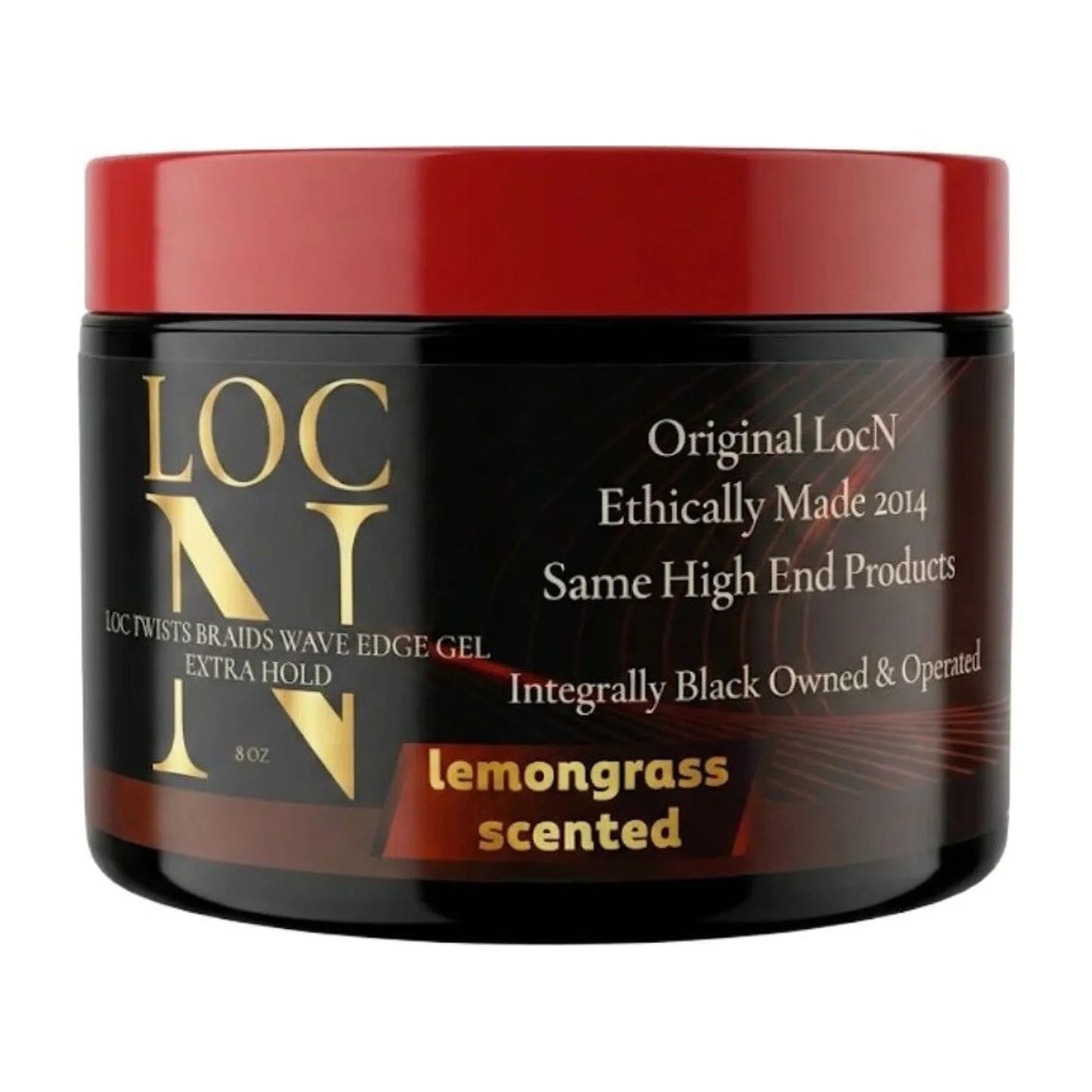 Locs & Braids Loc Twist Braids Wave Edge Gel Extra Hold - Lemongrass Scented