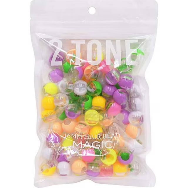 Magic Collection- 16mm ROUND HAIR BEADS - view 6