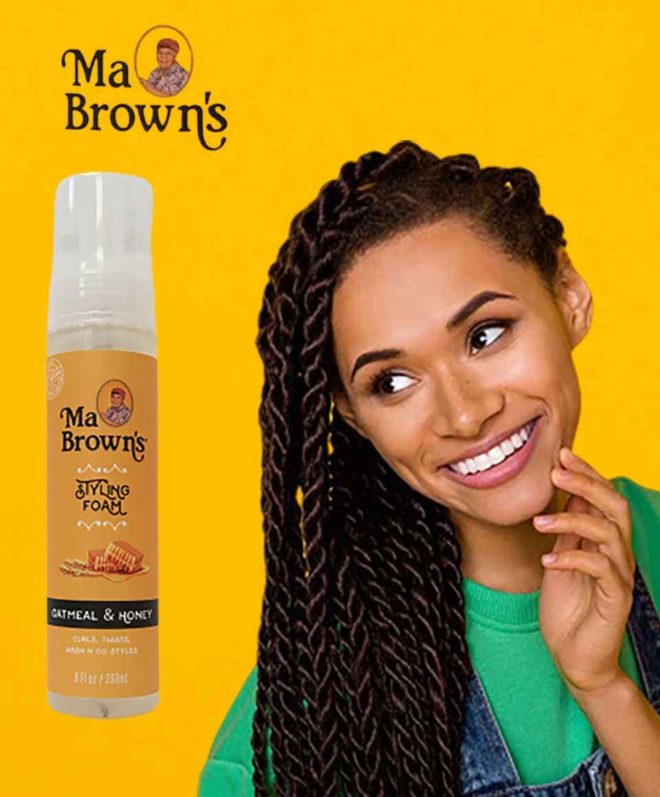Ma Browns Styling Foam With Oatmeal And Honey - 8oz - view 2
