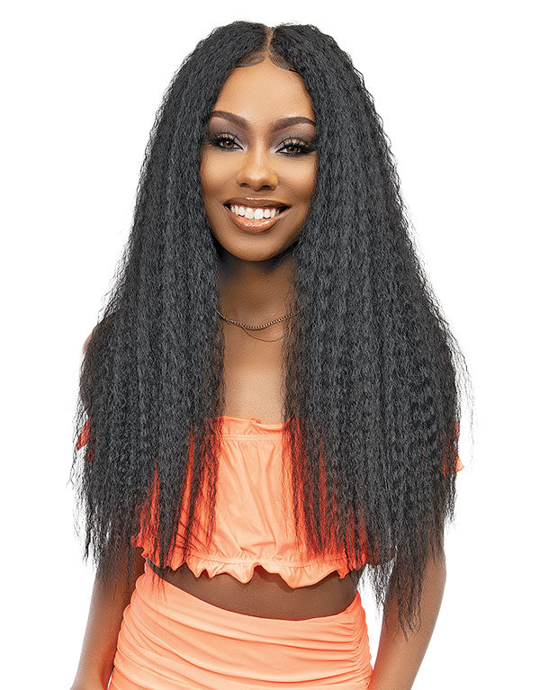 Janet Collection Melt Hd 13x6 Lace Premium Synthetic Hair Wig - Kinky 28"