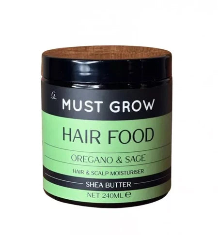 Must Grow Hair Food Oregano & Sage Hair & Scalp Moisturiser -240ml - product detail | CC Hair & Beauty