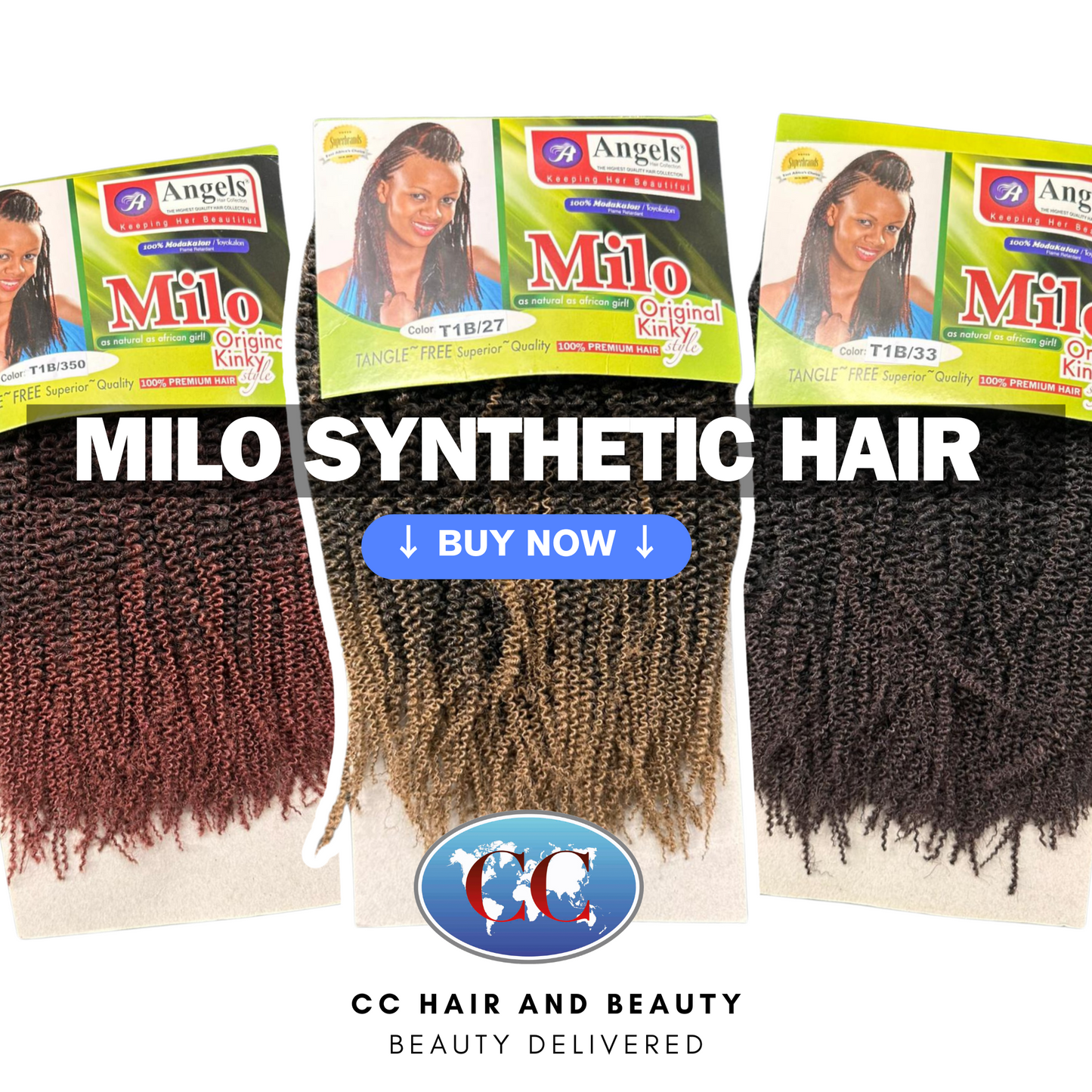 Milo Synthetic Hair Kinky Style 10″ x 2 Bundles | CC Hair & Beauty UK
