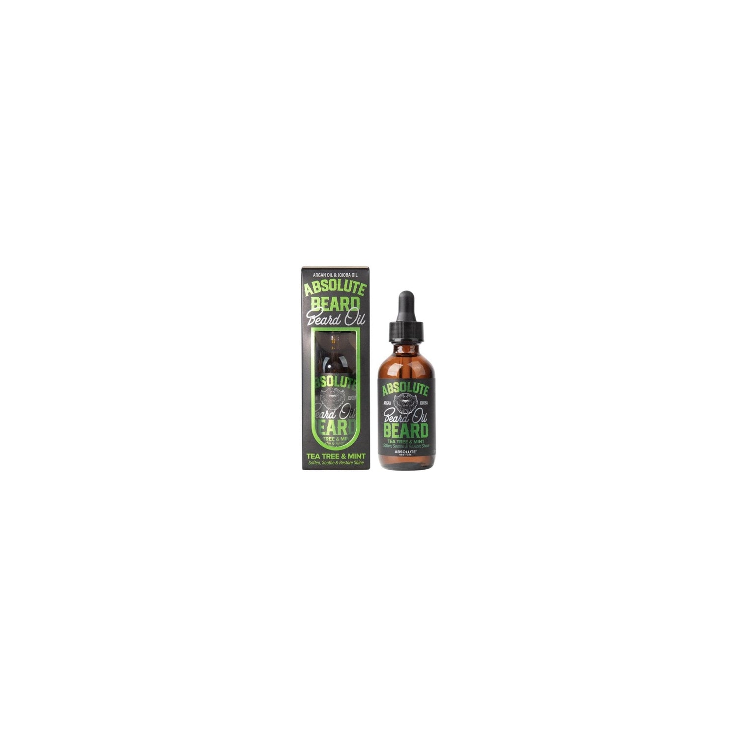 NickaK Tyche Tea Tree & Mint Absolute Beard Oil 60ml bottle with box