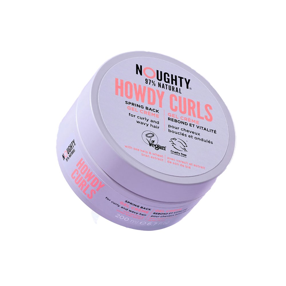Noughty 97% Natural Howdy Curls Spring Back Gel Cream for Curly Hair 200ml | Shop at CC Hair & Beauty UK