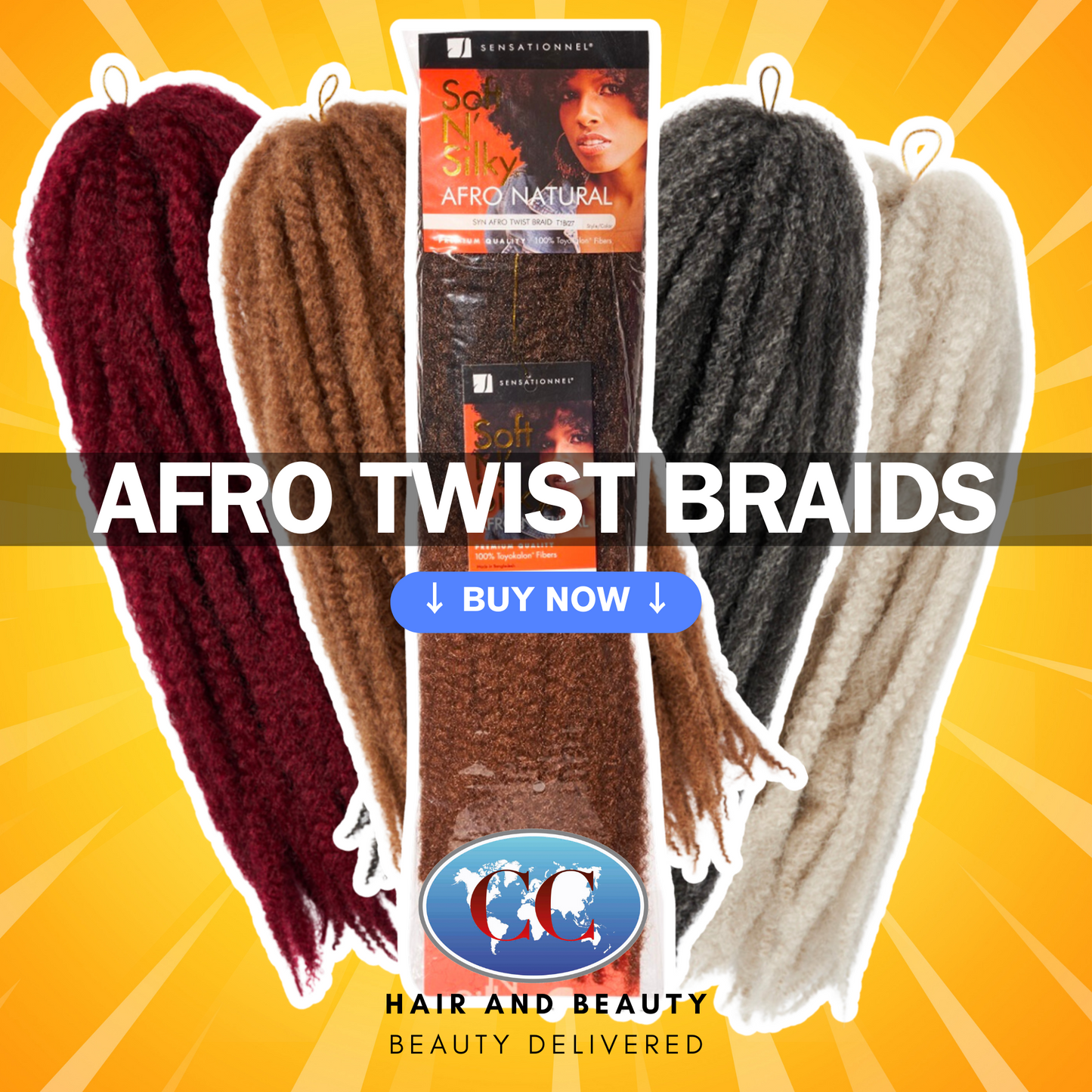 Soft N Silky Afro Natural Twist Braid | CC Hair & Beauty UK