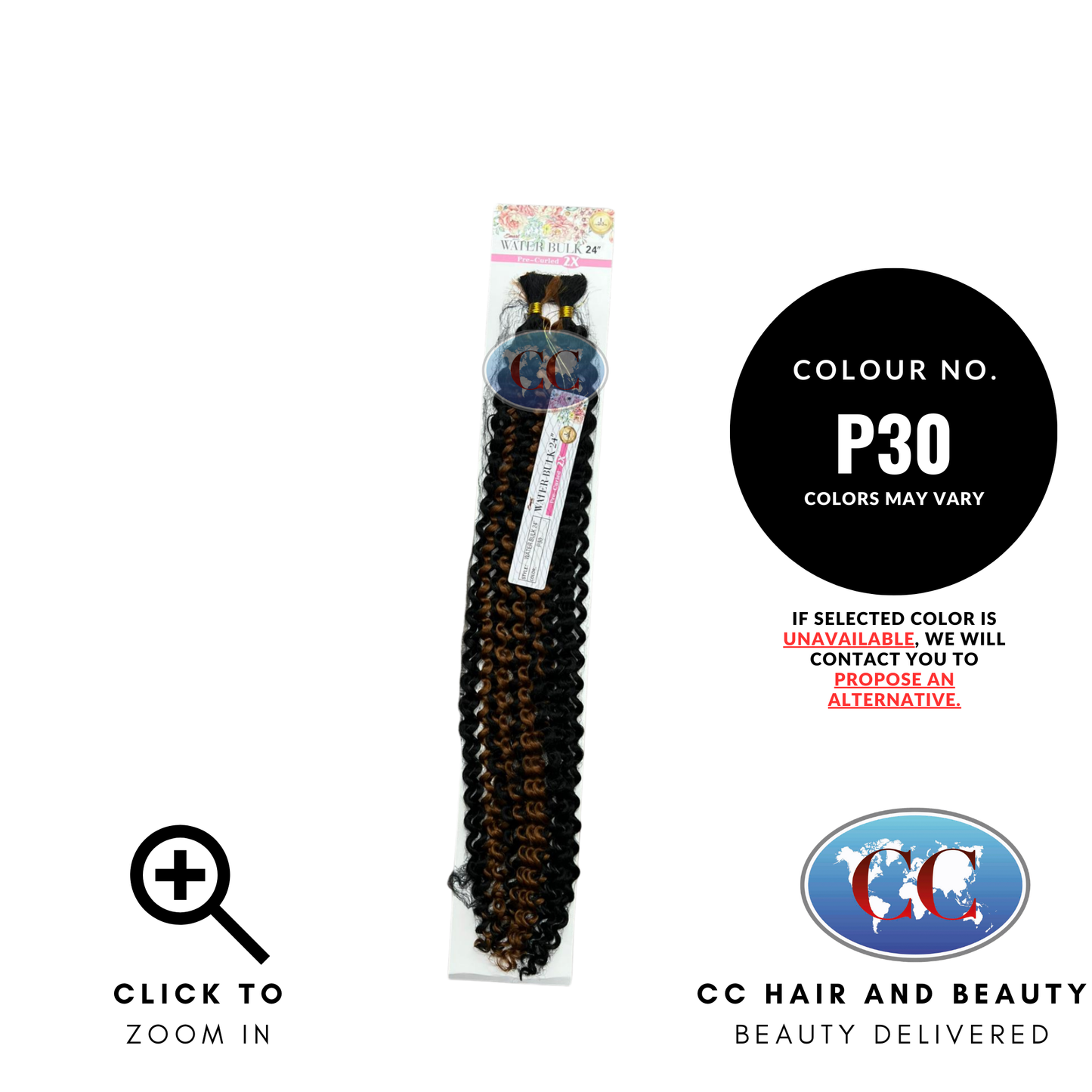 Smart Braid Pre-Curled - Water Bulk 24" | CC Hair & Beauty UK