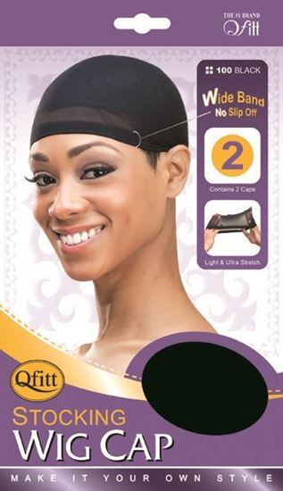 Qfitt Stocking Wig Cap 100 Black | Shop at CC Hair & Beauty UK