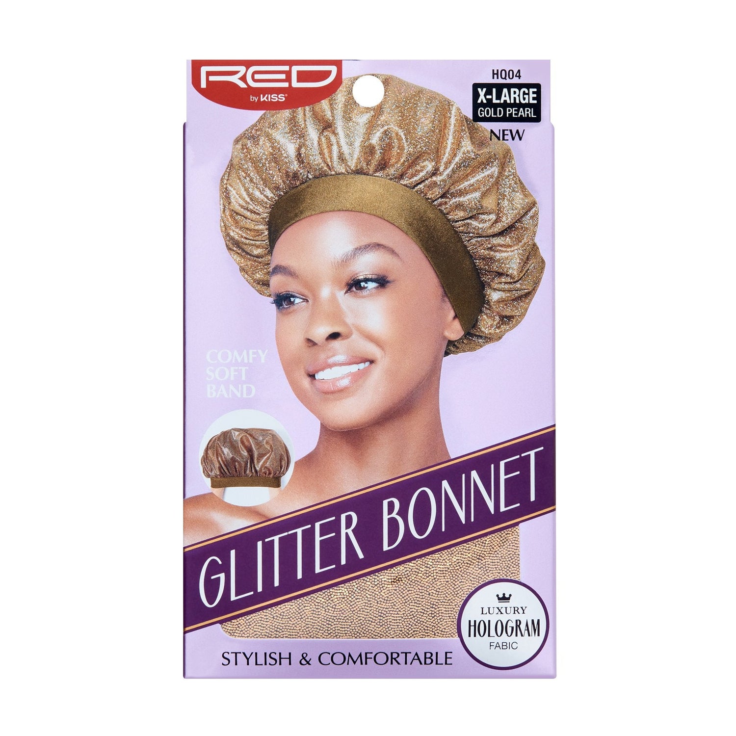Red By Kiss Glitter Bonnet- Gold Pearl - product detail | CC Hair & Beauty