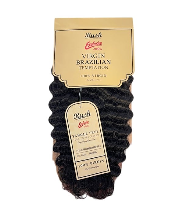 Rush Virgin Brazilian Temptation deep wave weave in natural colour