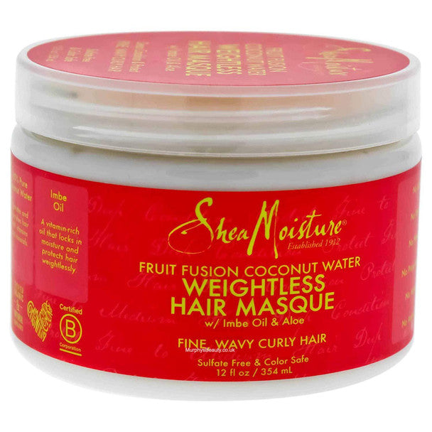 Shea Moisture Fruit Fusion Coconut Water Weightless Hair Masque (12oz) | Shop at CC Hair & Beauty UK