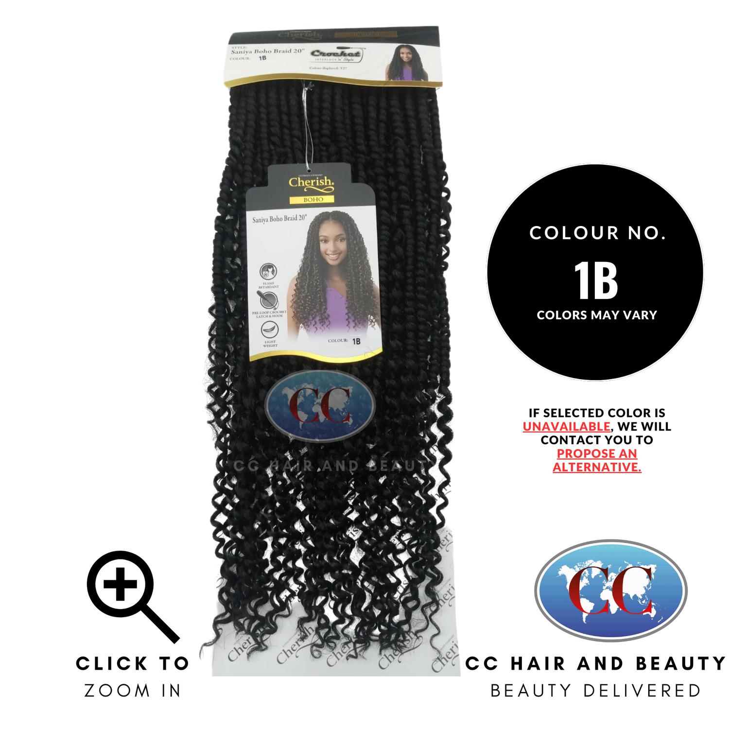 Cherish Synthetic Hair Boho Saniya Boho  Braid 20" - available online | CC Hair & Beauty UK