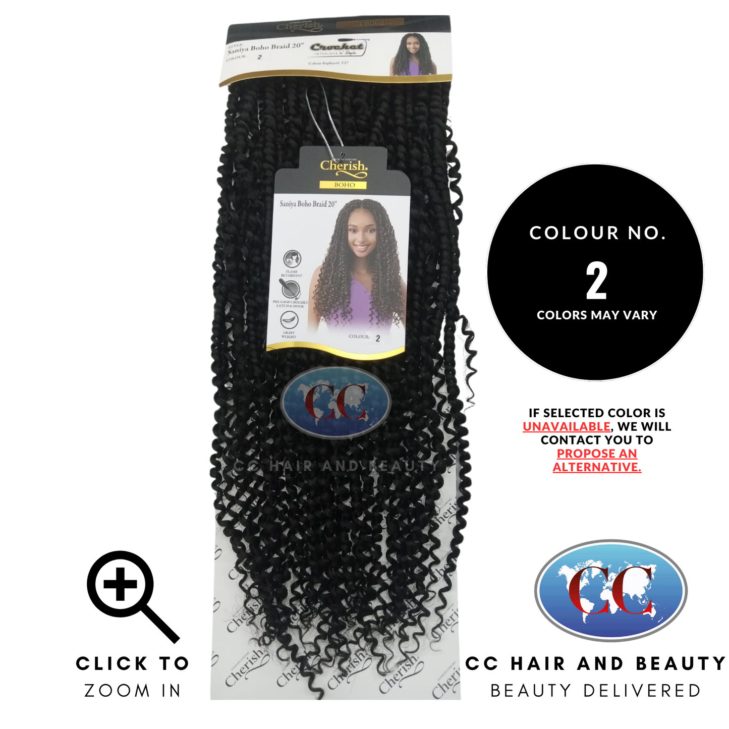 Cherish Synthetic Hair Boho Saniya Boho  Braid 20" - available online | CC Hair & Beauty UK