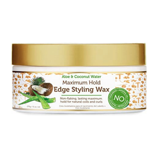 African Pride Maximum Hold Edge Styling Wax 6Oz - product detail | CC Hair & Beauty