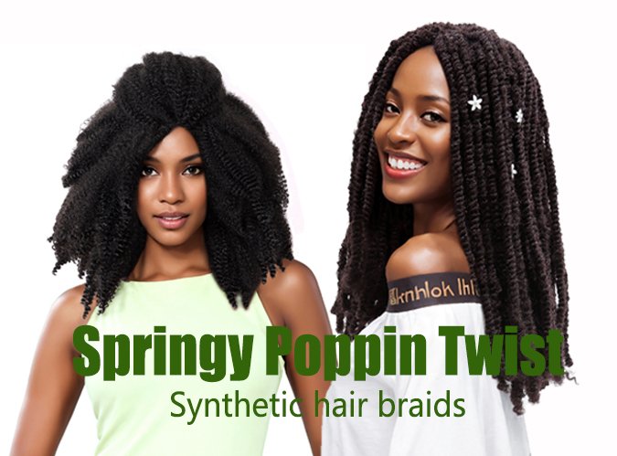 Sleek Noble Gold Synthetic 3X Springy Poppin Twist Braid 16"20" | CC Hair & Beauty UK