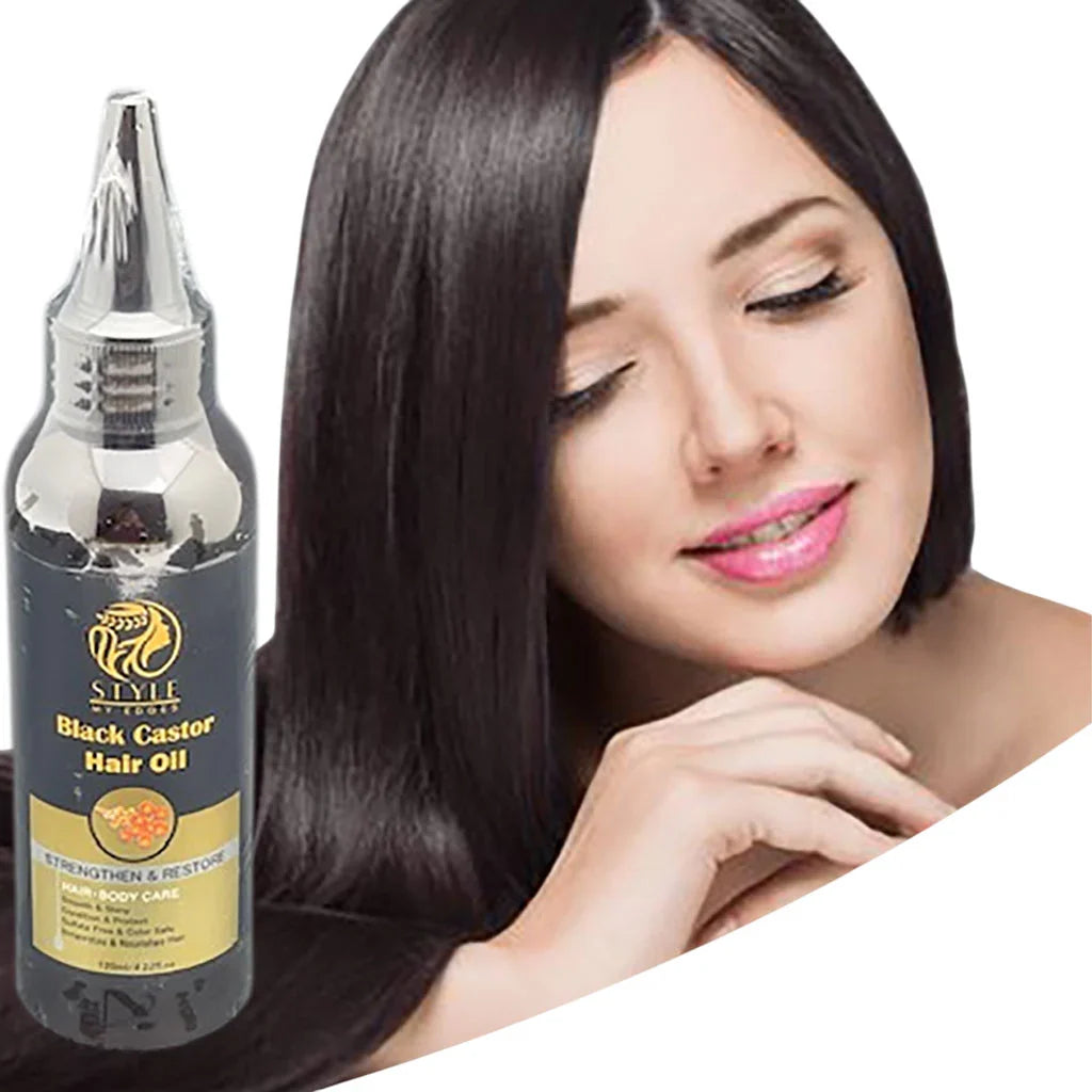 Style My Edges Style My Edges Black Castor Hair Oil 120ml | CC Hair & Beauty Leeds